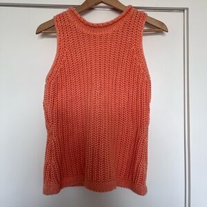 Orange Knit Tank